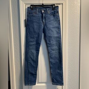 Levi's 510 Jeans Mens Size 29x30 Blue Skinny Fit Stretch Denim Tapered Leg